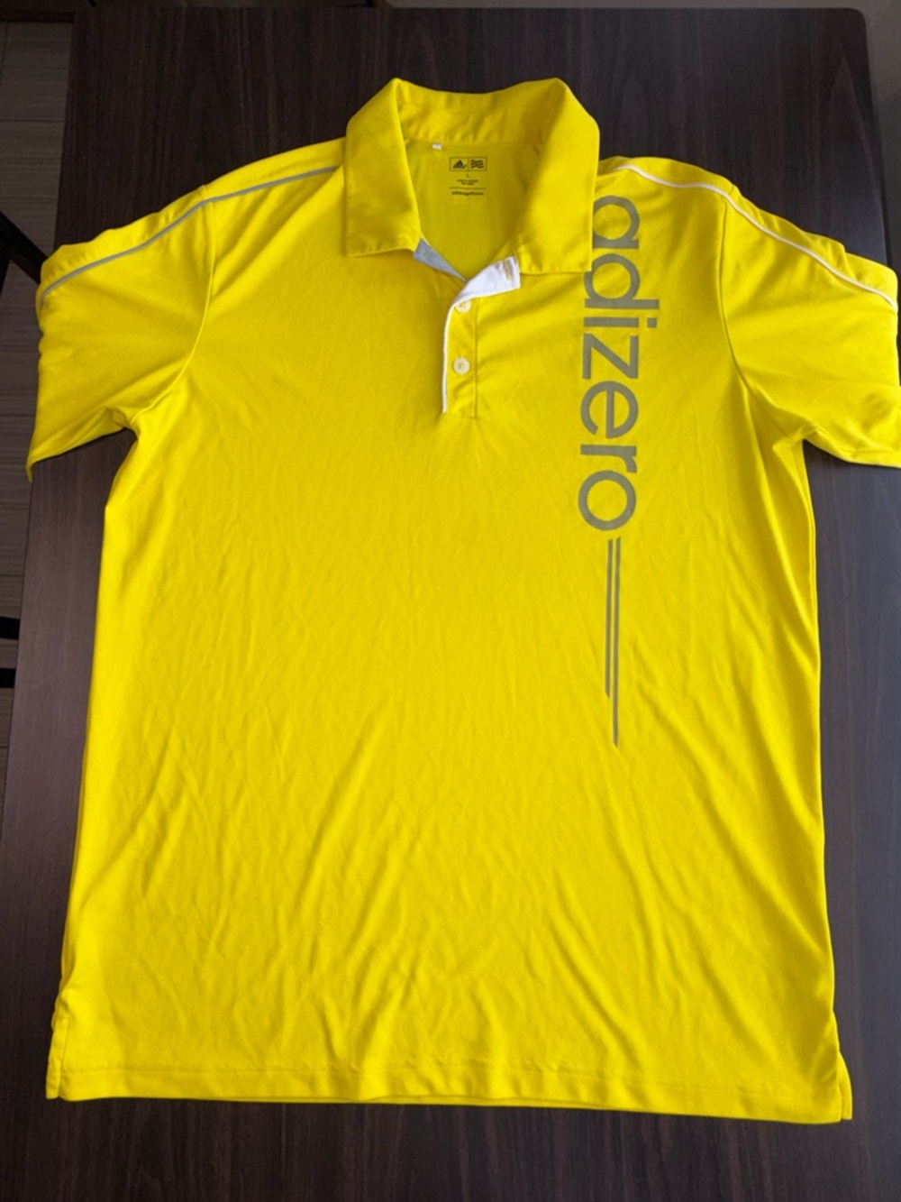 adidas Yellow Adizero Men's Polo